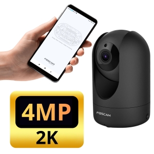 FOSCAM kamera IP R4M  4.0 MPix 2.4Ghz i 5Ghz  WDR IR 8m   Czarna